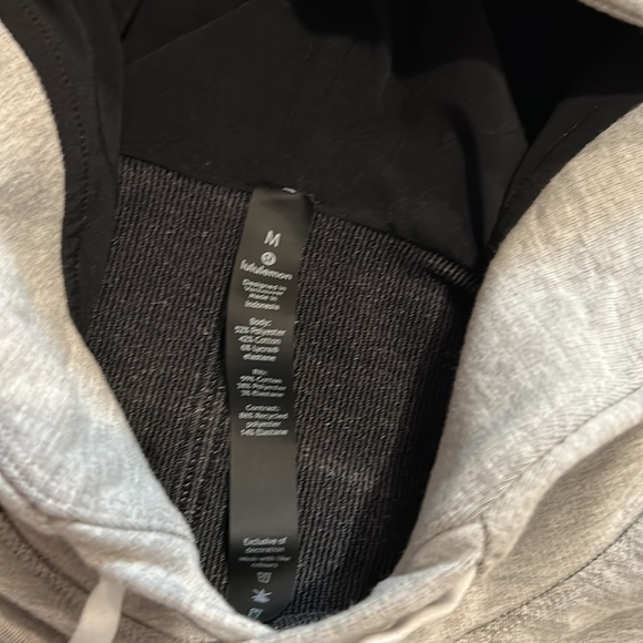 LULULEMON x PELOTON hooded sweatshirt hoodie in Gray size M Like New! - Picture 2 of 8